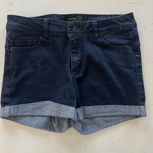 Vero Moda Navy Rolled-Cuff Denim Shorts